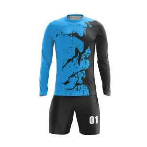 Youth Goalkeeper Uniform Set with Stretch and Ventilation