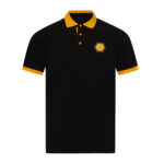Branded Polo Shirt with Collar and Two Button Placket Front